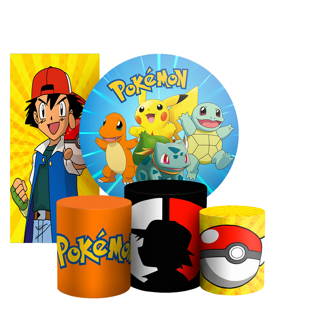 Arte Digital Painel de Festa - Pokemon 802806