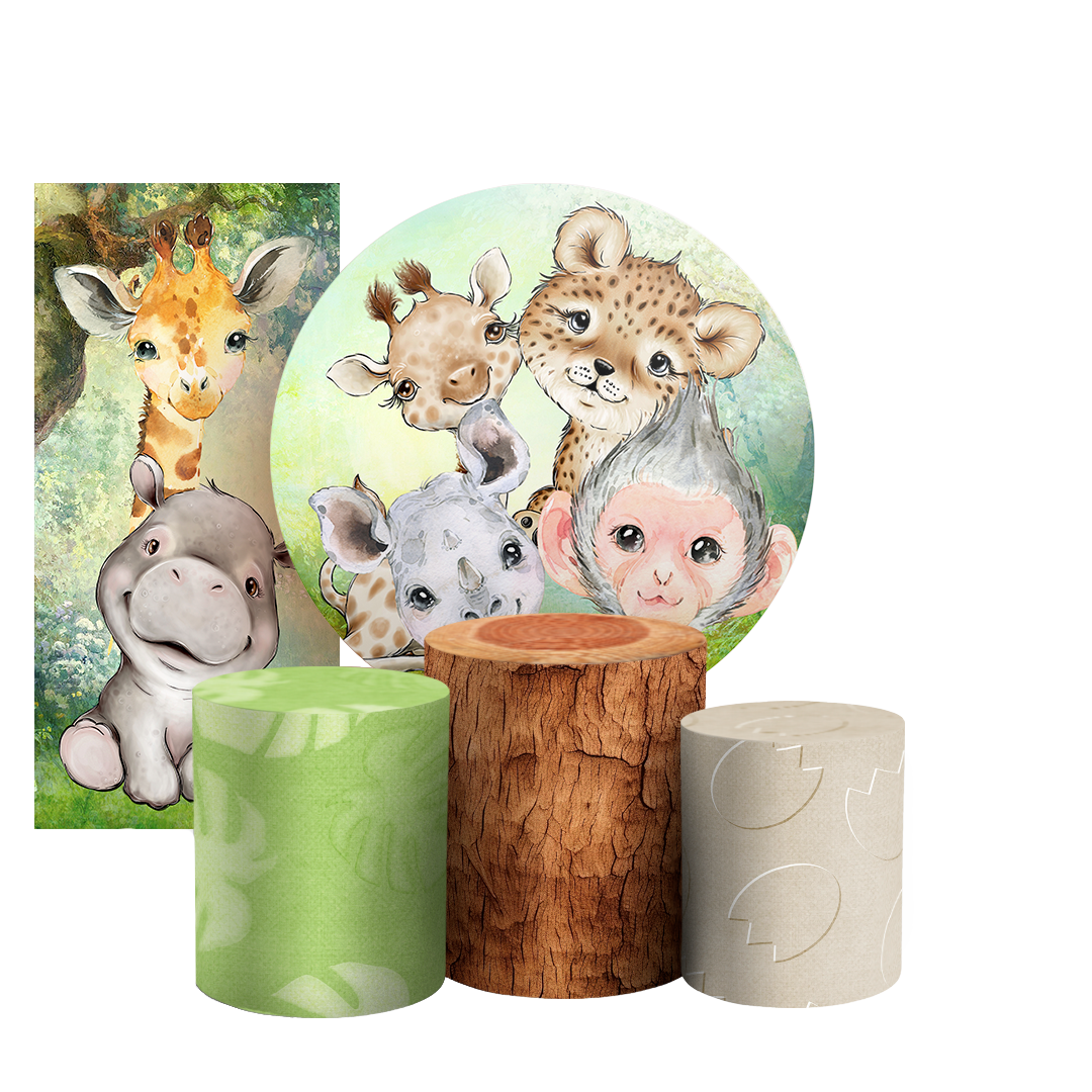 Arte Digital Painel de Festa - Safari 802809