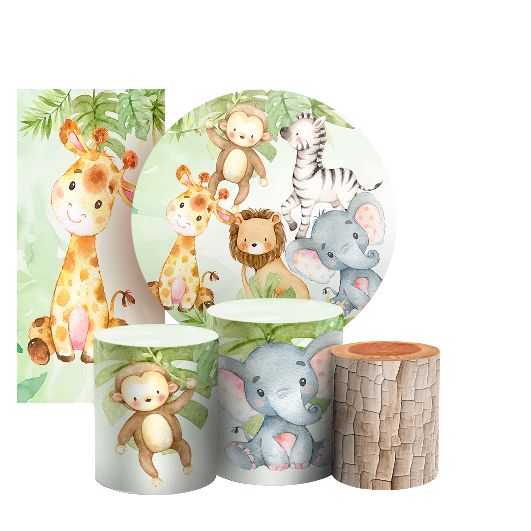 Arte Digital Painel de Festa - Safari 802811