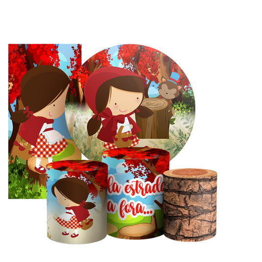 Arte Digital Painel de Festa - Chapeuzinho 802825