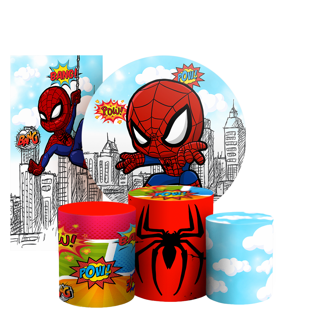 Arte Digital Painel de Festa - Homem Aranha Baby 802844