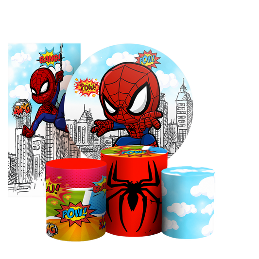 Arte Digital Painel de Festa - Homem Aranha Baby 802844