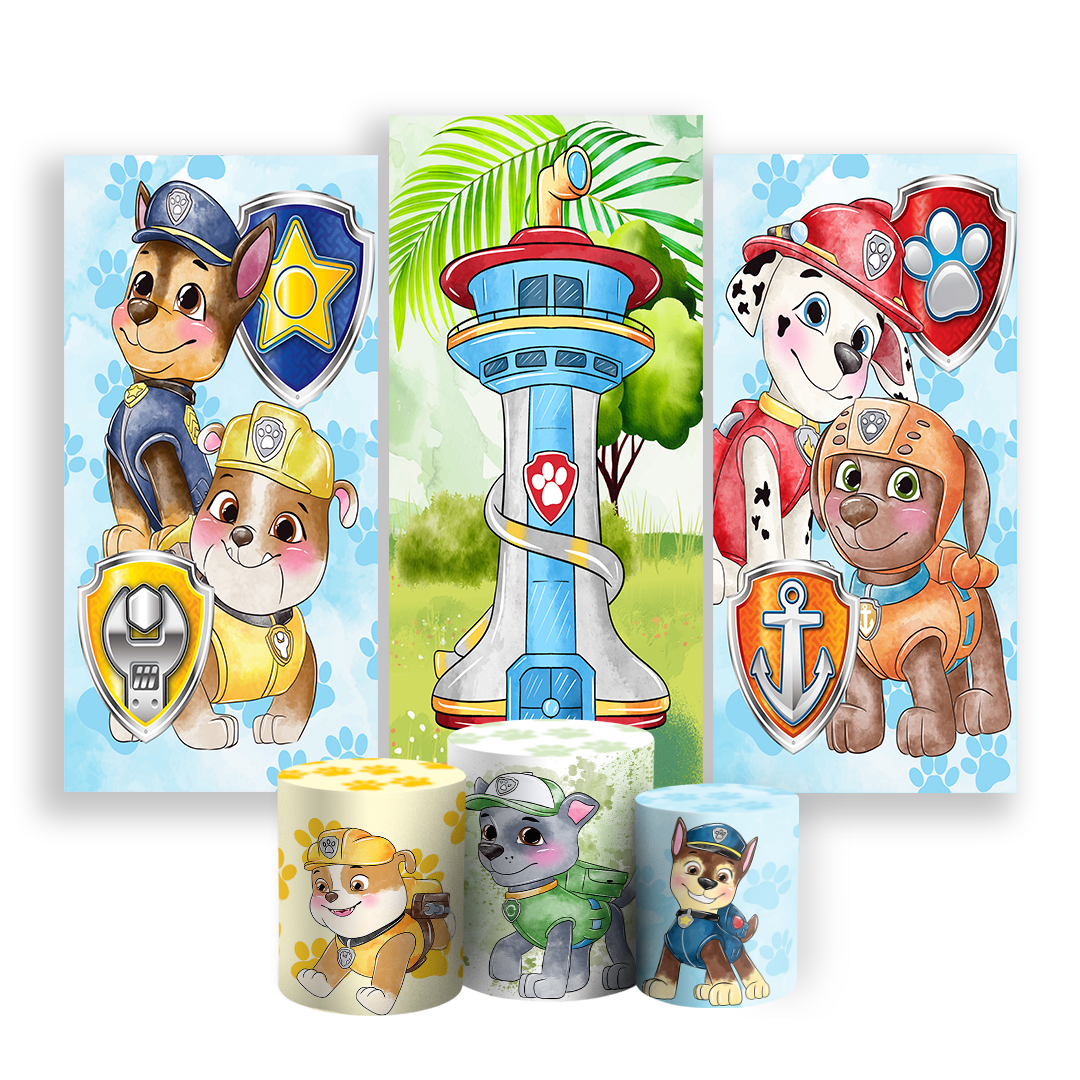 Arte Digital Painel de Festa - Patrulha Canina 802845