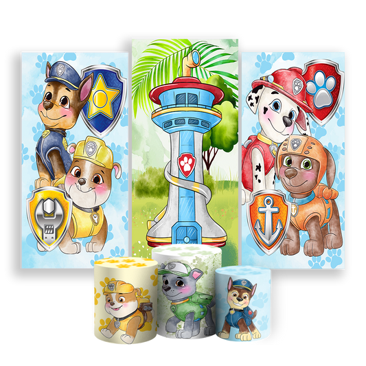Arte Digital Painel de Festa - Patrulha Canina 802845