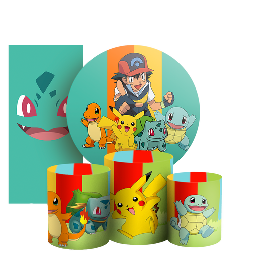 Arte Digital Painel de Festa - Pokemon 802848