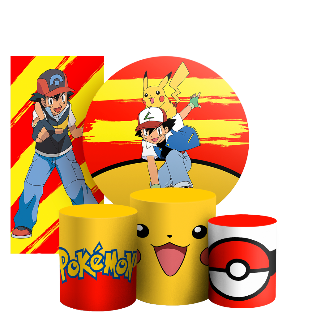 Arte Digital Painel de Festa - Pokemon 802851