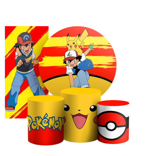 Arte Digital Painel de Festa - Pokemon 802851