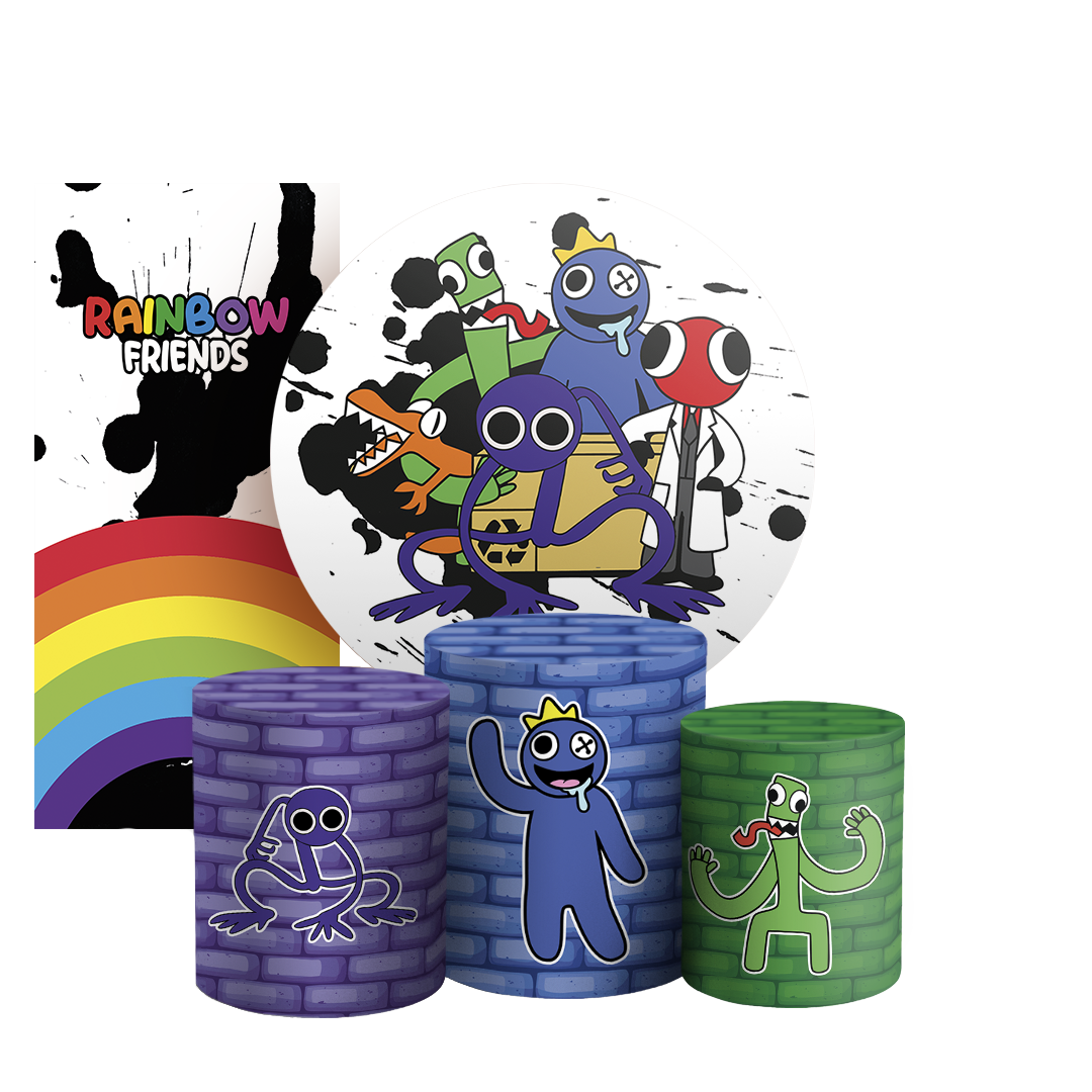 Arte Digital Painel de Festa - Rainbow Friends 802866