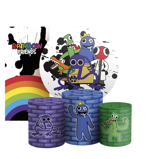 Arte Digital Painel de Festa - Rainbow Friends 802866