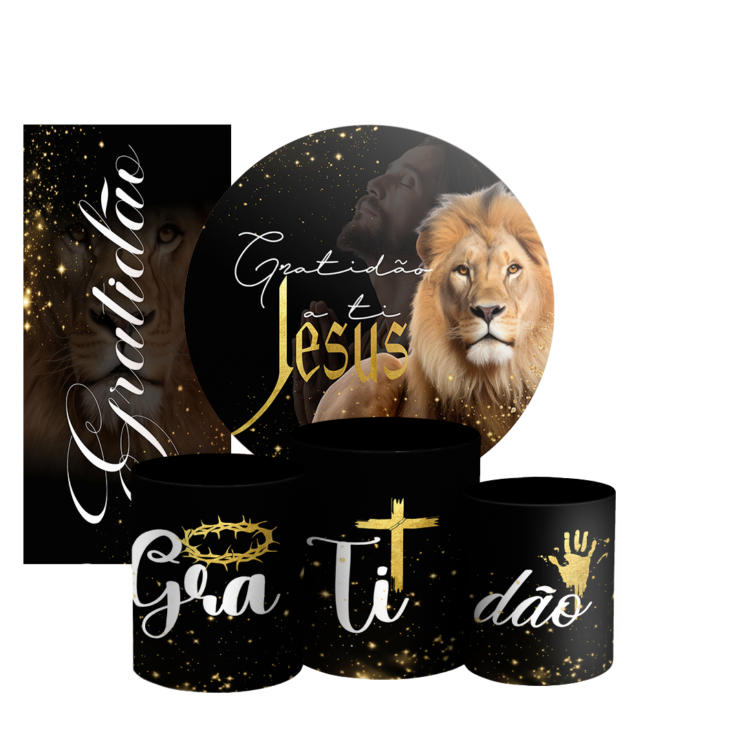 Arte Digital Painel de Festa - Jesus Leao De Juda 802883