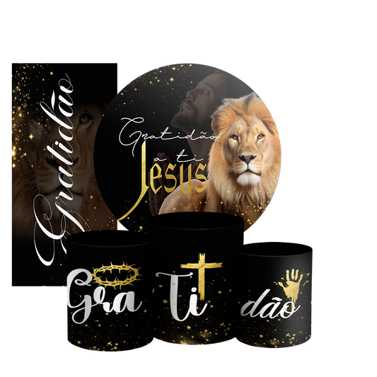 Arte Digital Painel de Festa - Jesus Leao De Juda 802883