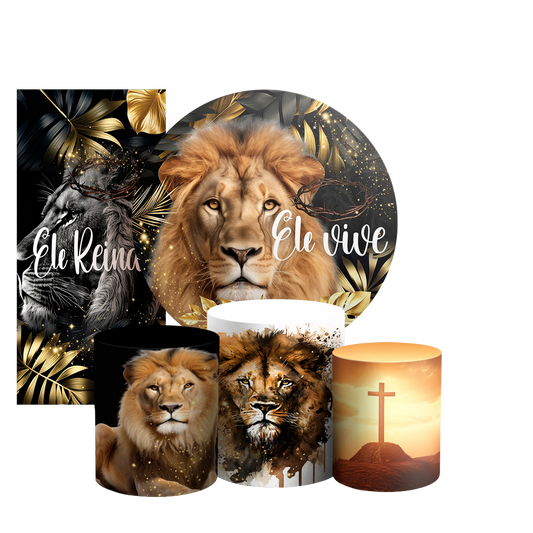 Arte Digital Painel de Festa - Jesus Leao De Juda 802884