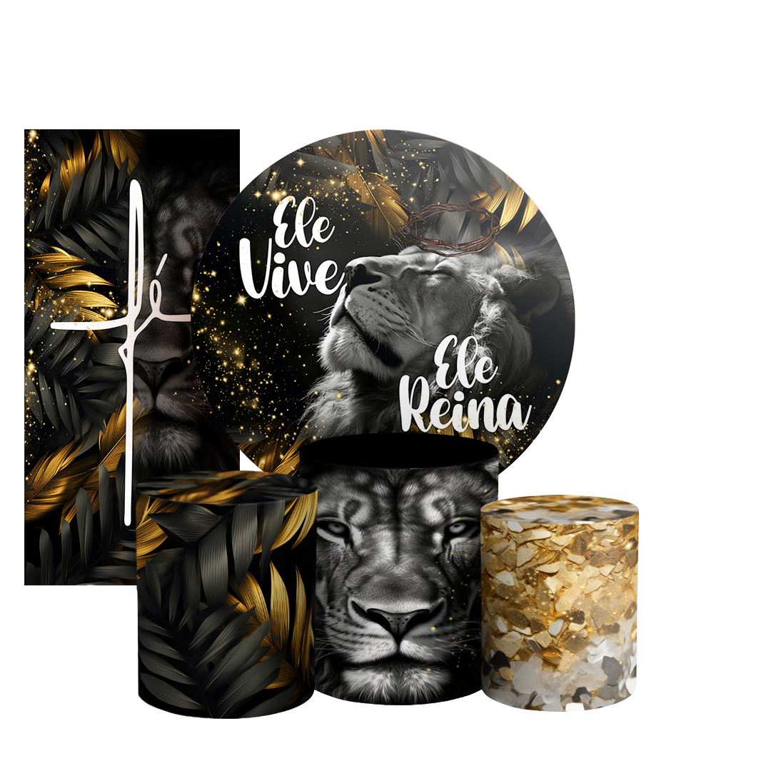 Arte Digital Painel de Festa - Jesus Leao De Juda 802885