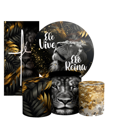 Arte Digital Painel de Festa - Jesus Leao De Juda 802885