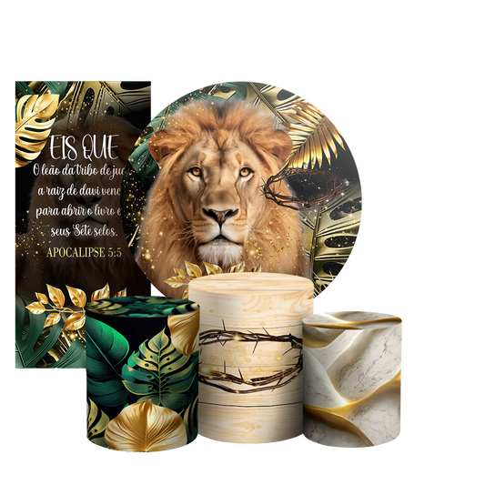 Arte Digital Painel de Festa - Jesus Leao De Juda 802886