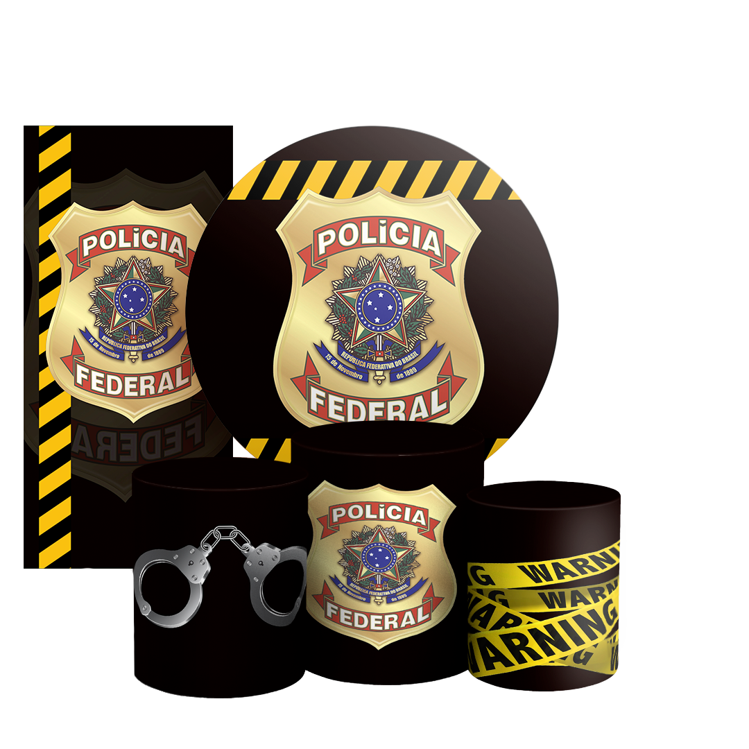 Arte Digital Painel de Festa - Policia Federal 802889