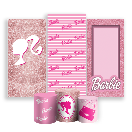 Arte Digital Painel de Festa - Barbie 802893