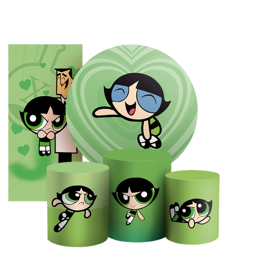 Arte Digital Painel de Festa - As Meninas Super Poderosas Docinho 802904