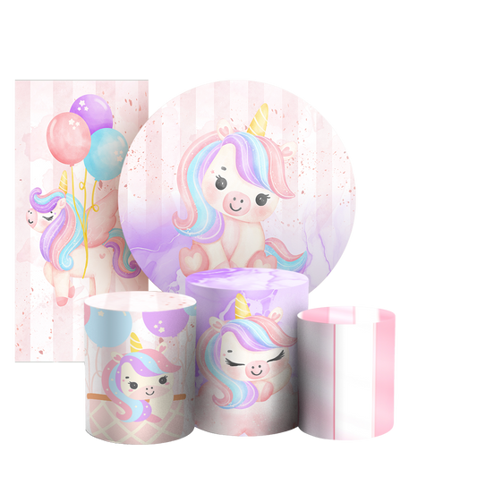 Arte Digital Painel de Festa - Unicornio 802942
