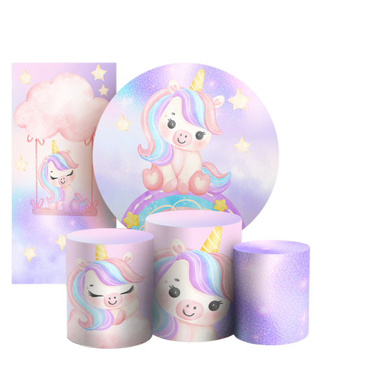 Arte Digital Painel de Festa - Unicornio 802943