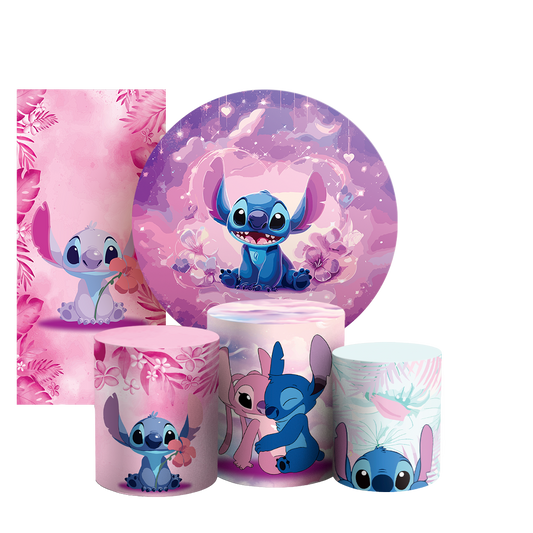 Arte Digital Painel de Festa - Lilo e Stitch 802949