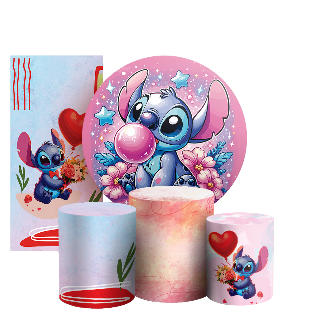 Arte Digital Painel de Festa - Lilo e Stitch 802950
