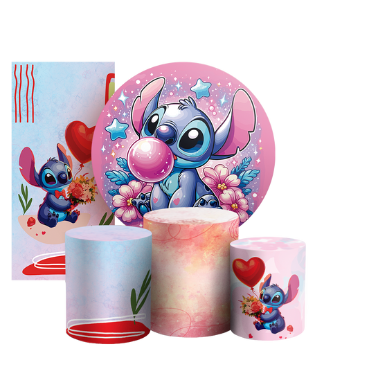 Arte Digital Painel de Festa - Lilo e Stitch 802950