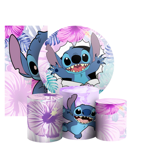 Arte Digital Painel de Festa - Lilo E Stitch 802973