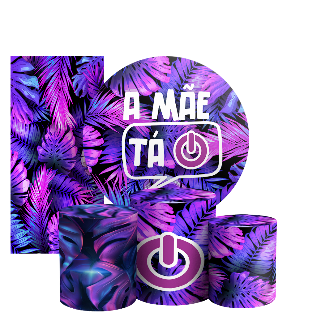 Arte Digital Painel de Festa - A Mae Ta On 803001