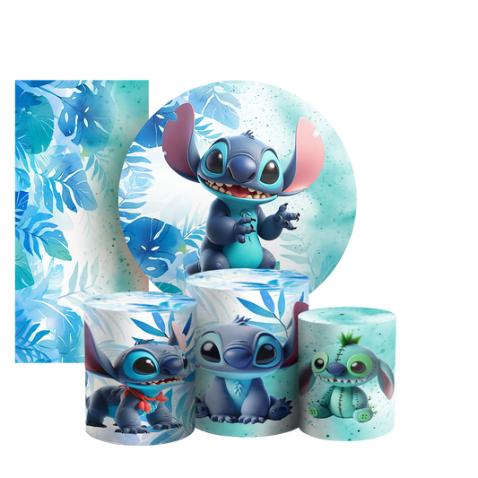 Arte Digital Painel de Festa - Lilo E Stitch 803012