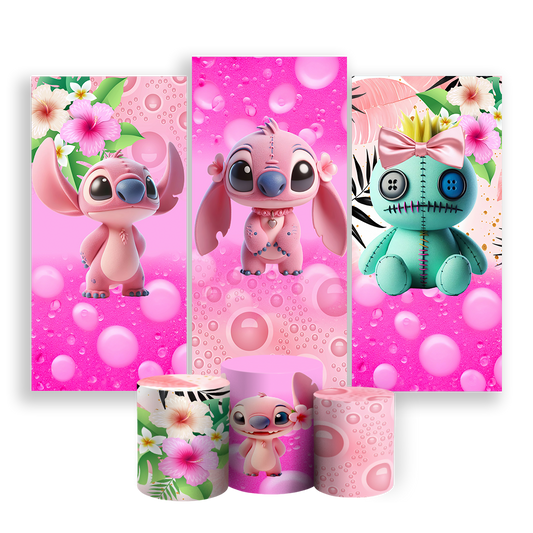Arte Digital Painel de Festa - Lilo E Stitch 803013