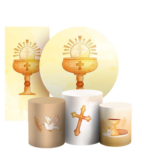 Arte Digital Painel de Festa - Primeira Comunhao 803033