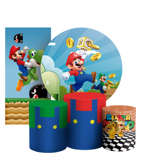 Arte Digital Painel de Festa - Super Mario 803209