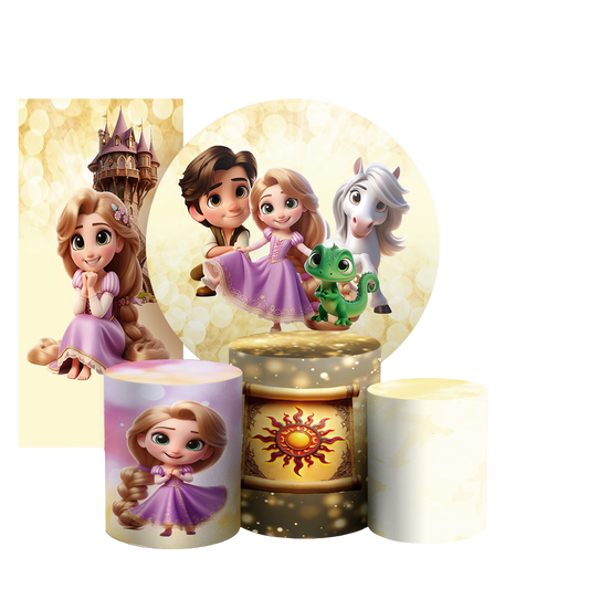 Arte Digital Painel de Festa - Enrolados 803220