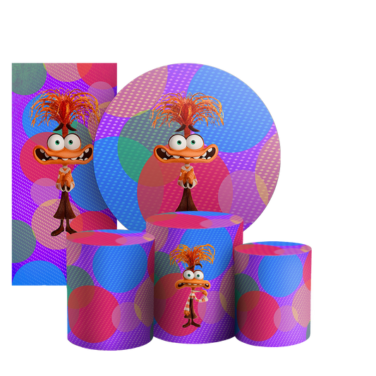 Arte Digital Painel de Festa - Ansiedade Divertida Mente  803239