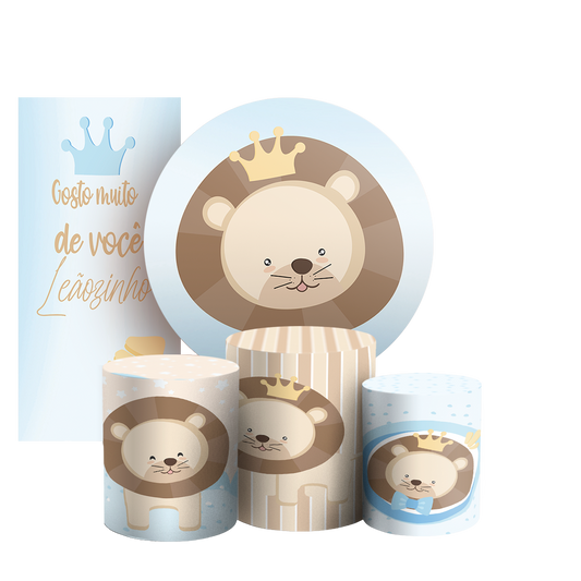 Arte Digital Painel de Festa - Leaozinho  803266