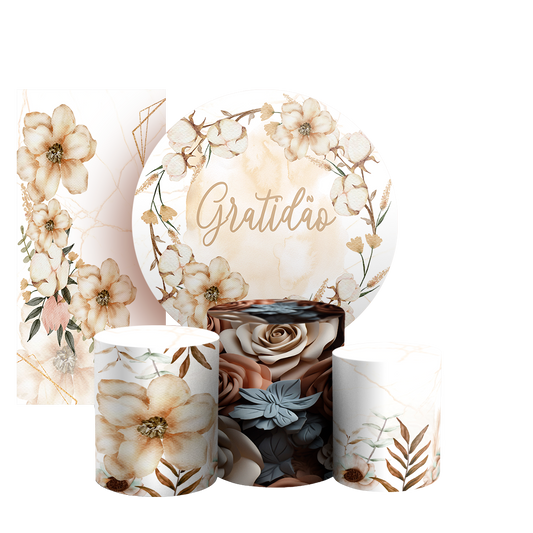 Arte Digital Painel de Festa - Floral 803326