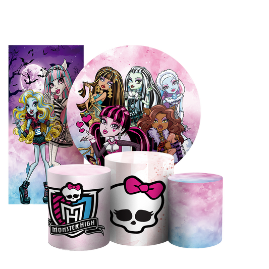 Arte Digital Painel de Festa - Monster High 803331