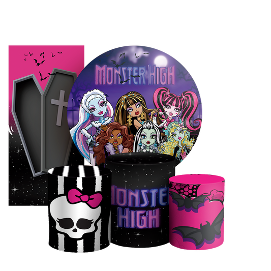 Arte Digital Painel de Festa - Monster High 803332