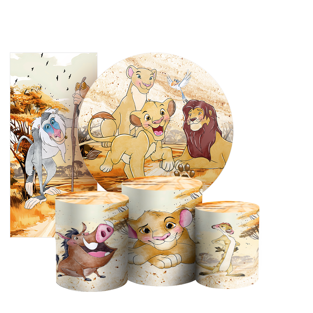 Arte Digital Painel de Festa - Rei Leao 803335