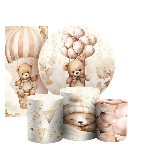 Arte Digital Painel de Festa - Urso Marrom 803336