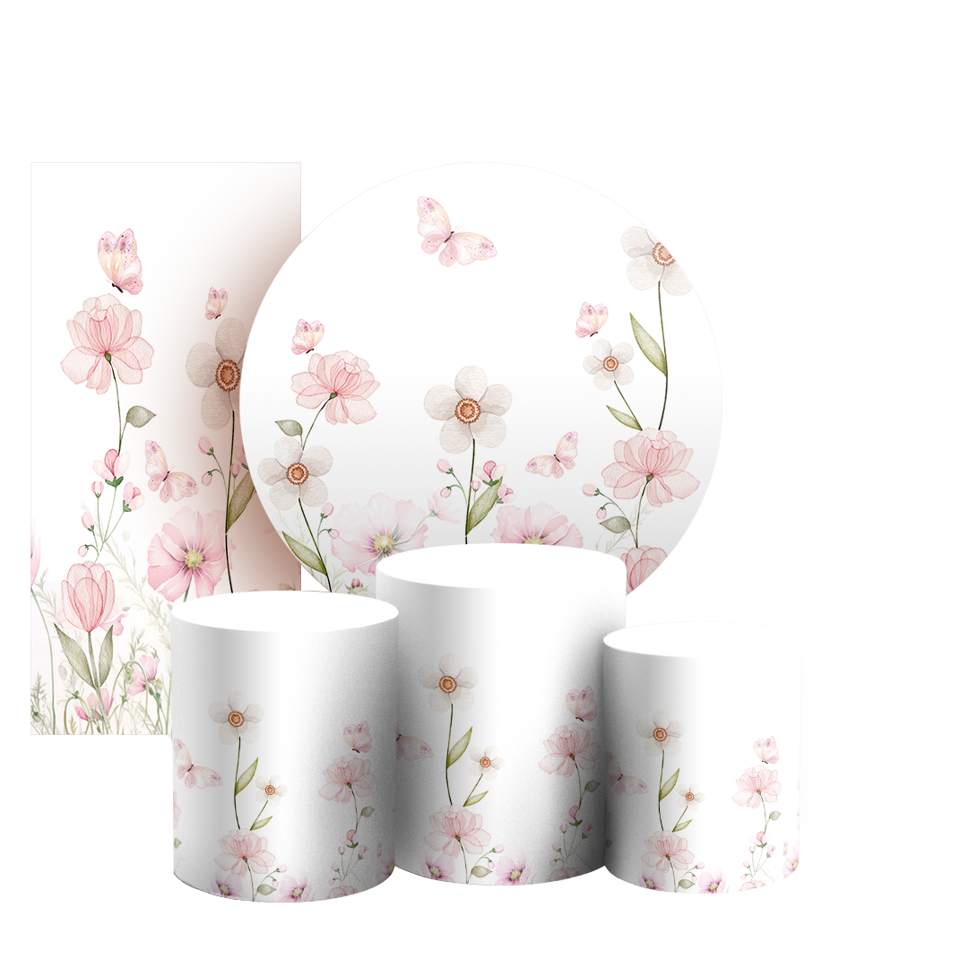 Arte Digital Painel de Festa - Jardim Floral 803356