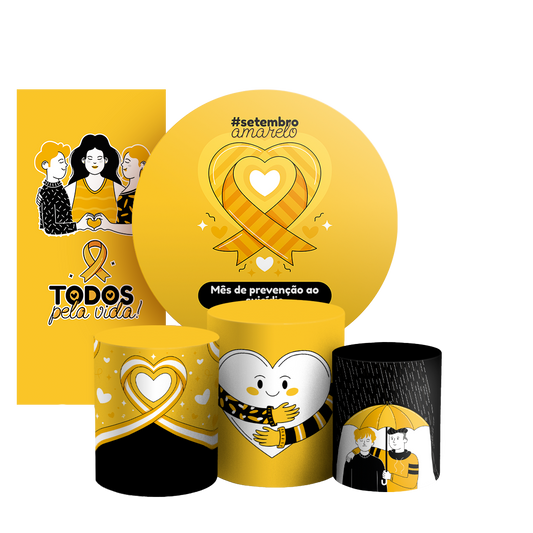 Arte Digital Painel de Festa - Setembro Amarelo 803363