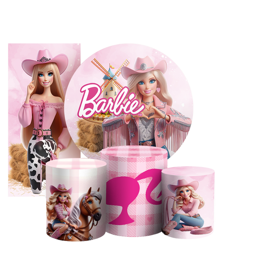 Arte Digital Painel de Festa - Barbie 803366