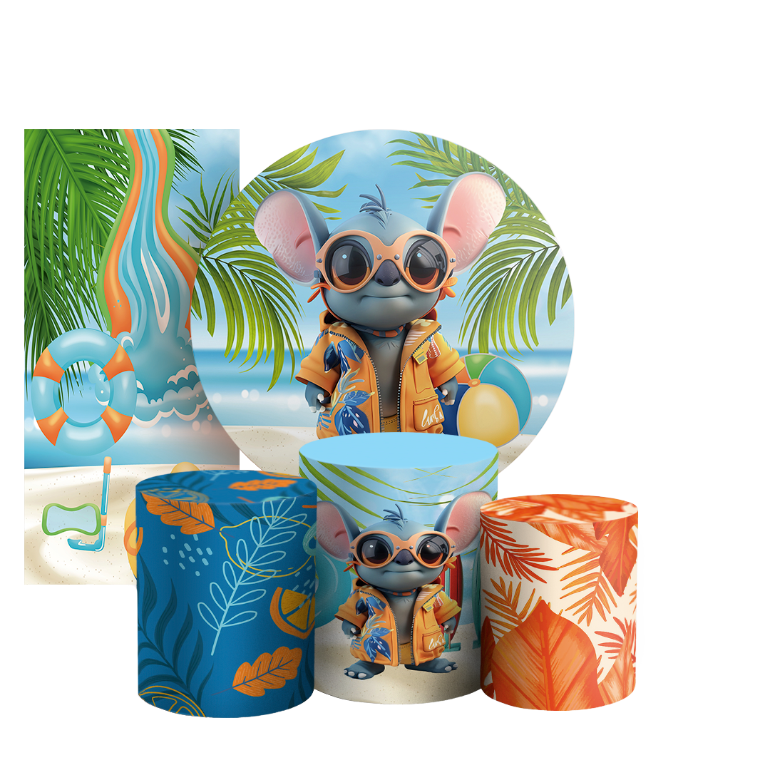 Arte Digital Painel de Festa - Lilo E Stitch 803396