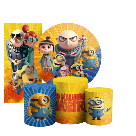 Arte Digital Painel de Festa - Malvado Favorito 803399