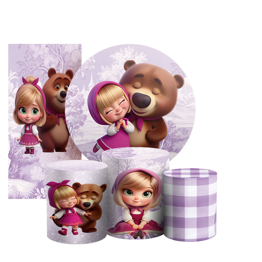 Arte Digital Painel de Festa - Masha E O Urso 803410