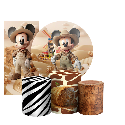 Arte Digital Painel de Festa - Mickey Fazendinha 803412