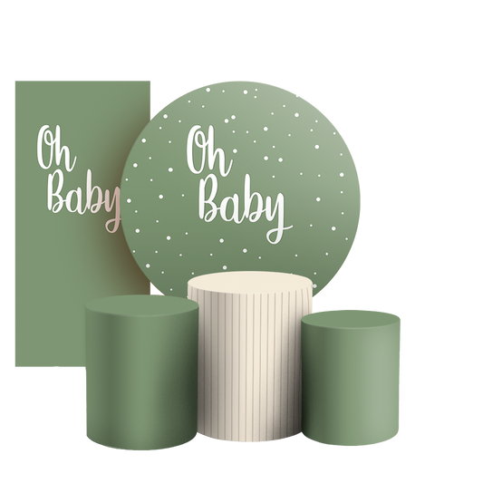 Arte Digital Painel de Festa - Oh Baby 803432