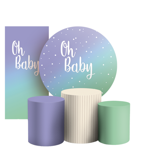 Arte Digital Painel de Festa - Oh Baby 803435